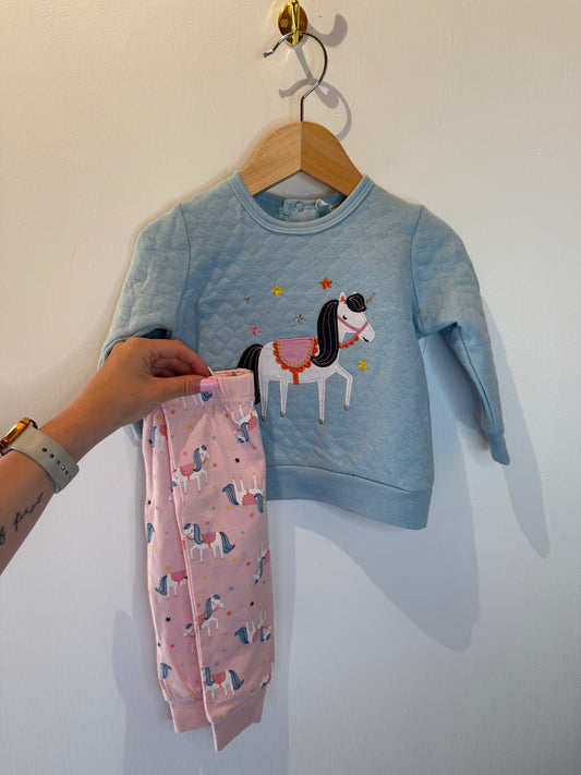 NEW LILY & JACK UNICORN OUTFIT 6-12M