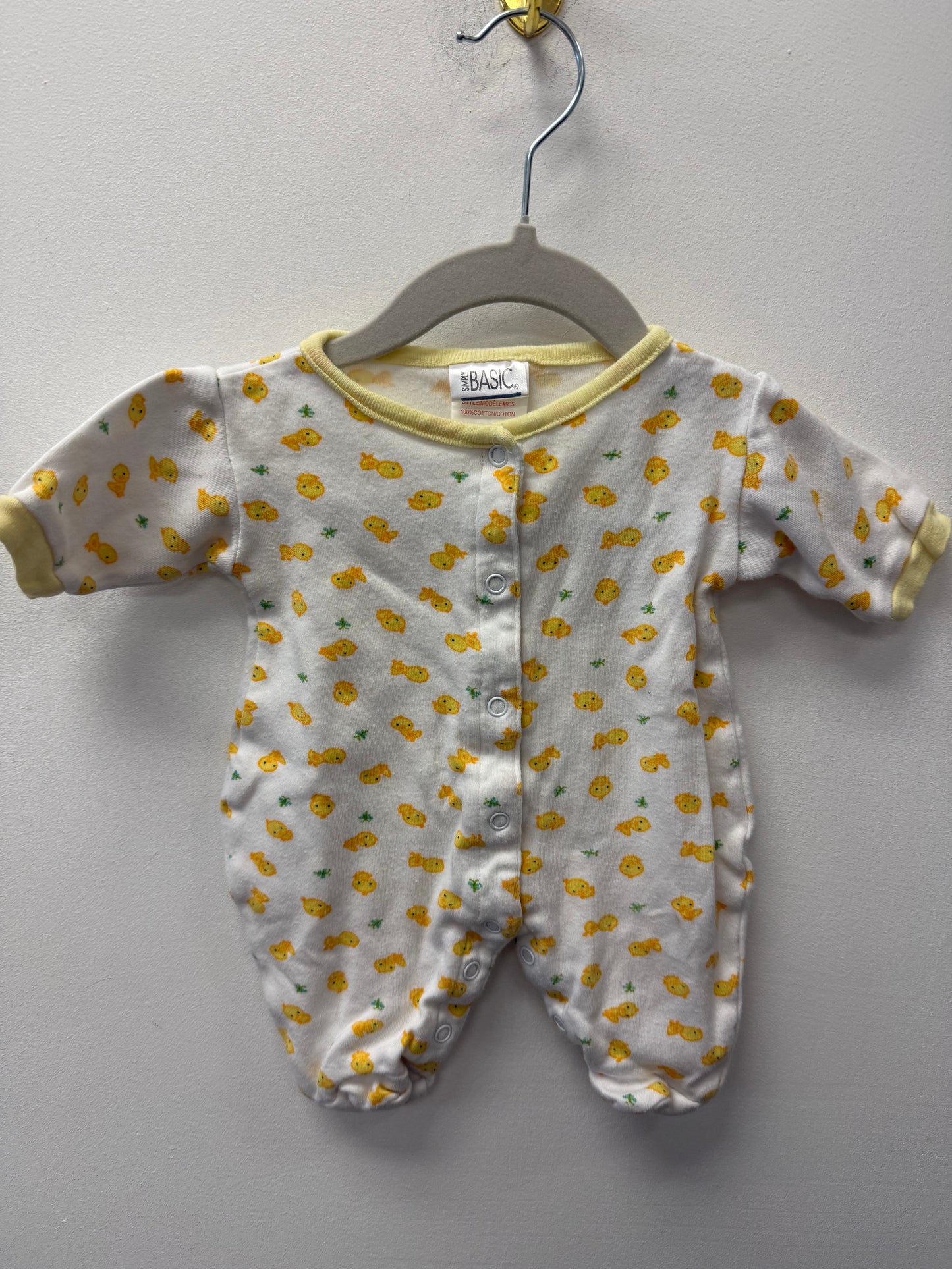 SIMPLY BASIC DUCK SLEEPER SIZE NEWBORN