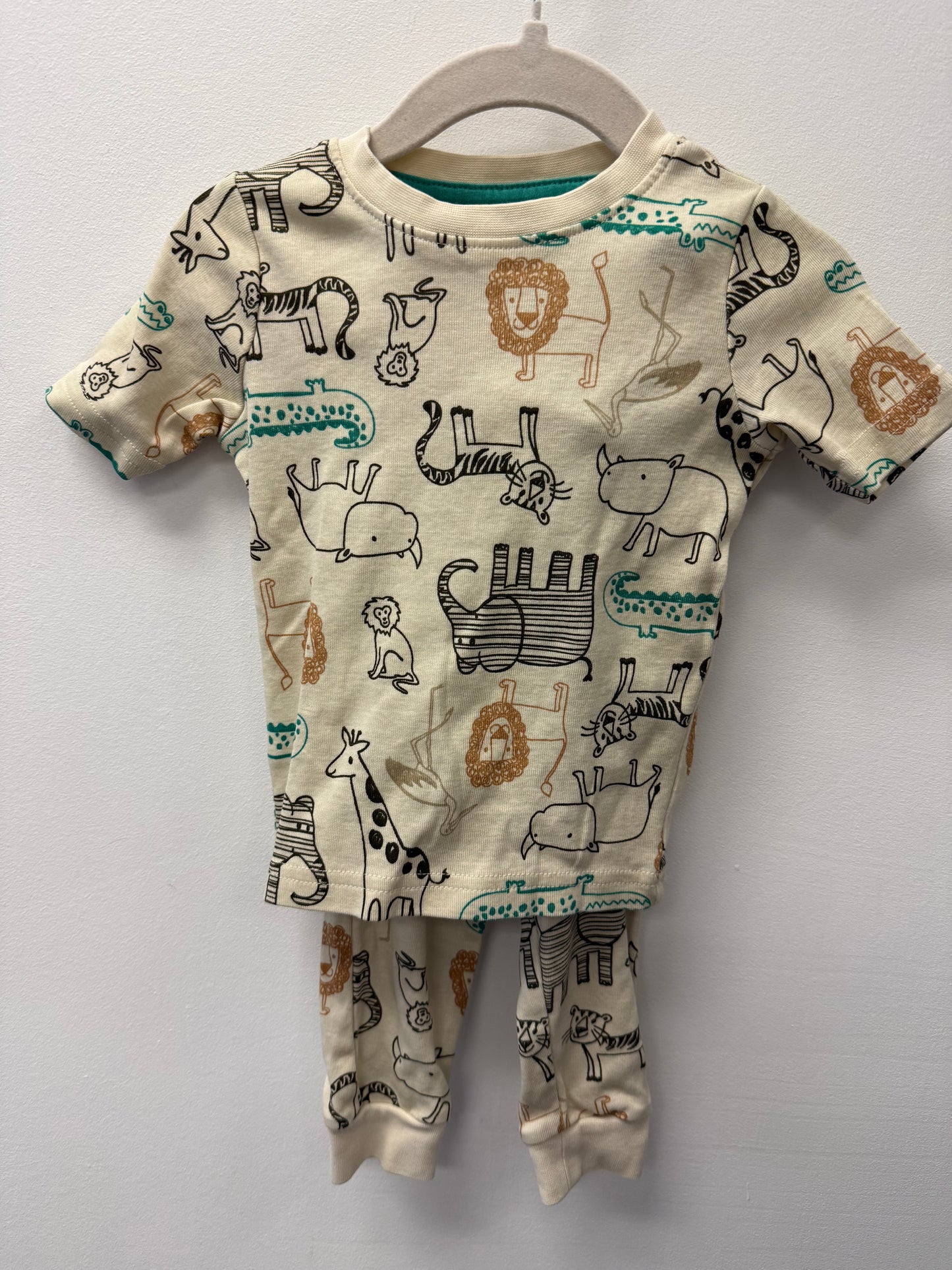 GEORGE SAFARI ANIMAL PJ'S SIZE 12-18M