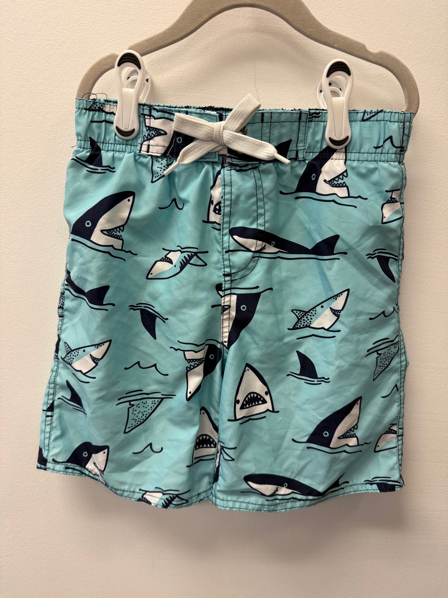 ARIE SHARK SWIM SHORTS SIZE 5-6 (FIT LARGER)