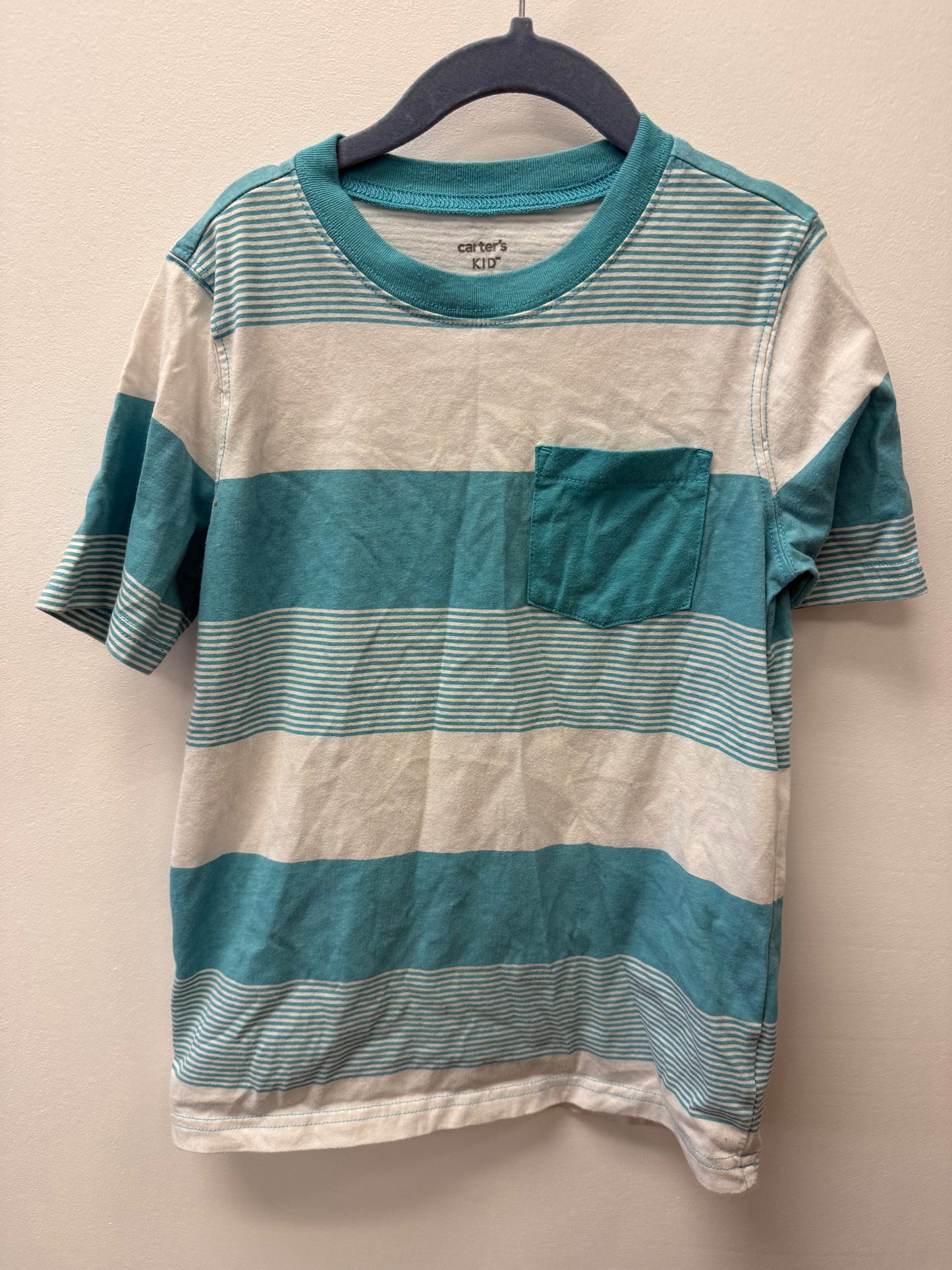 CARTERS BLUE STRIPPED SHIRT SIZE 8