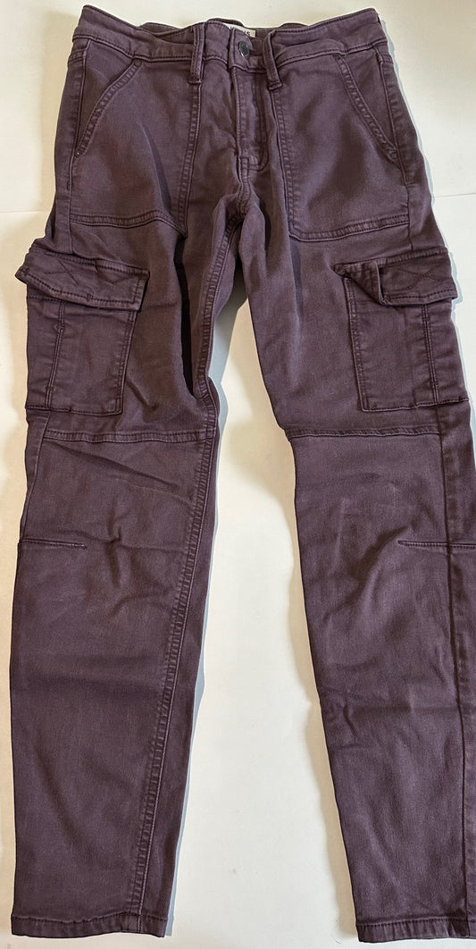 *Adult* Brody Jeans, Dark Plum High-Rise Skinny Ankle Pants - 26W/29L