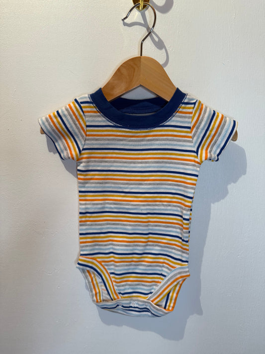 BUNDLES BABY PLACE STRIPPED ONESIE 3-6M