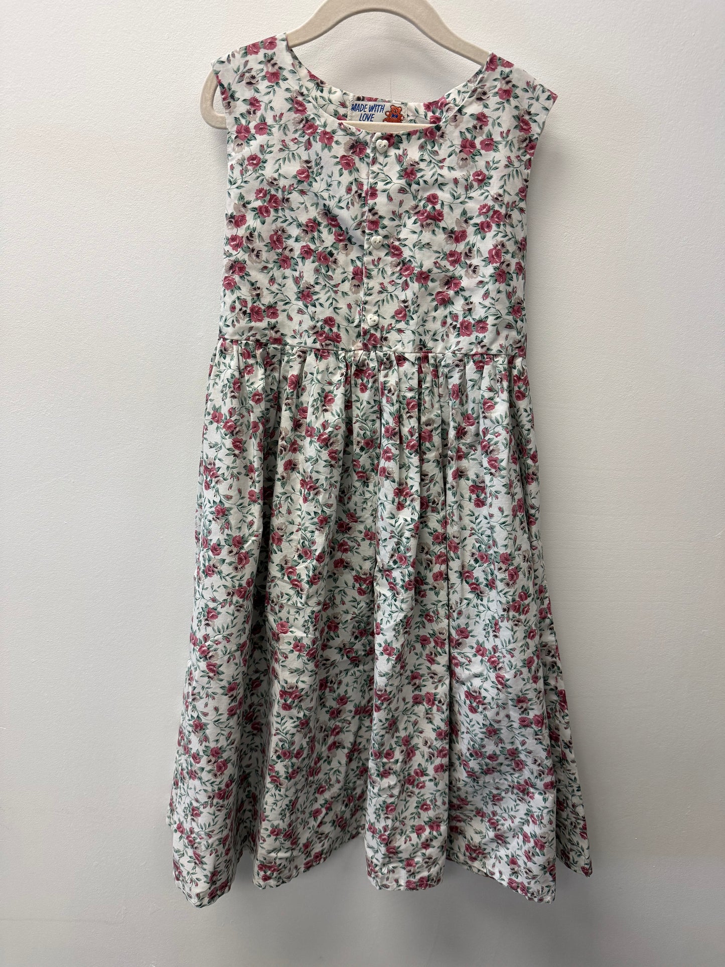 HANDMADE FLORAL DRESS SIZE 8-10