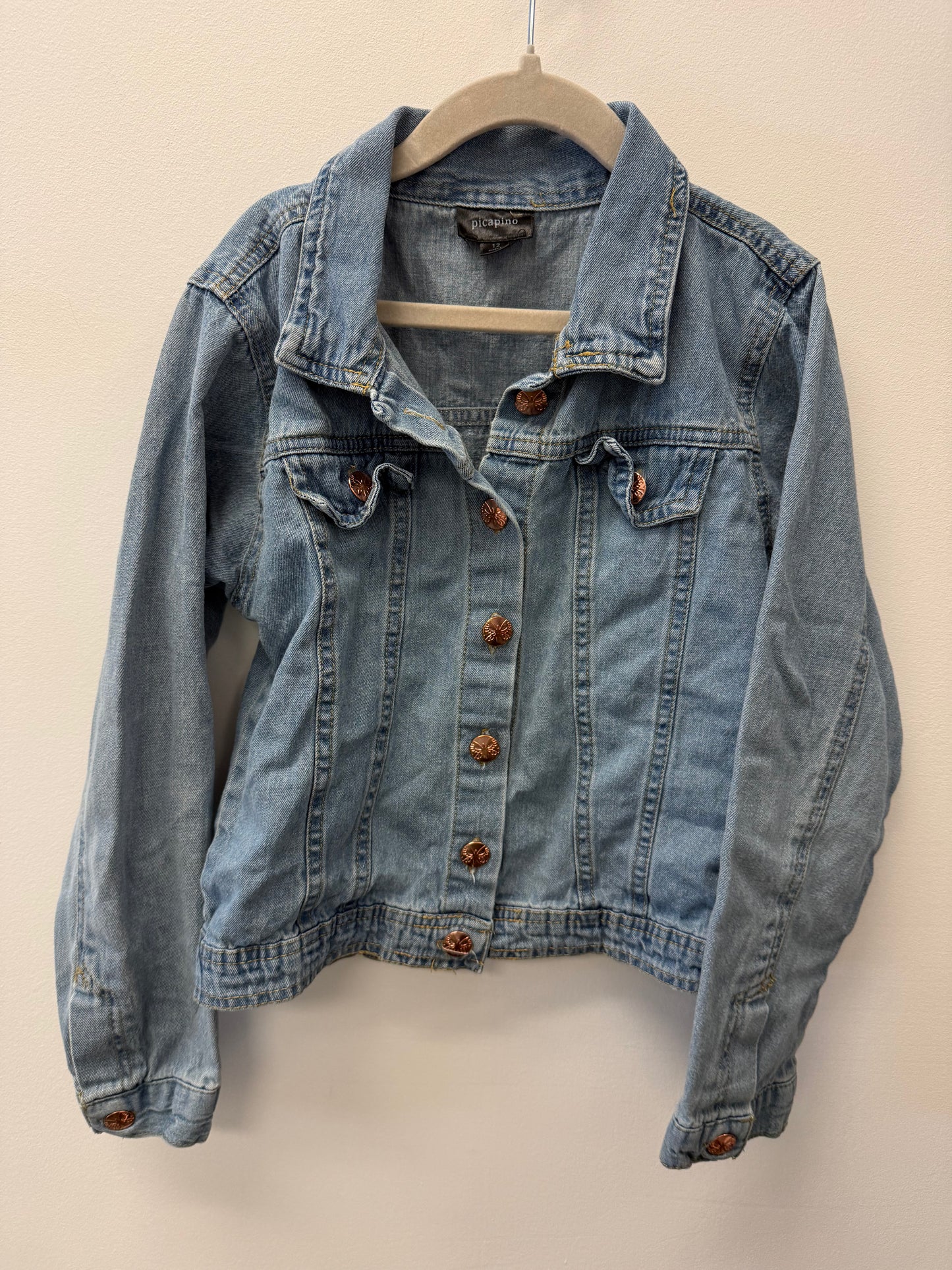 PICCAPINO JEAN JACKET SIZE 12