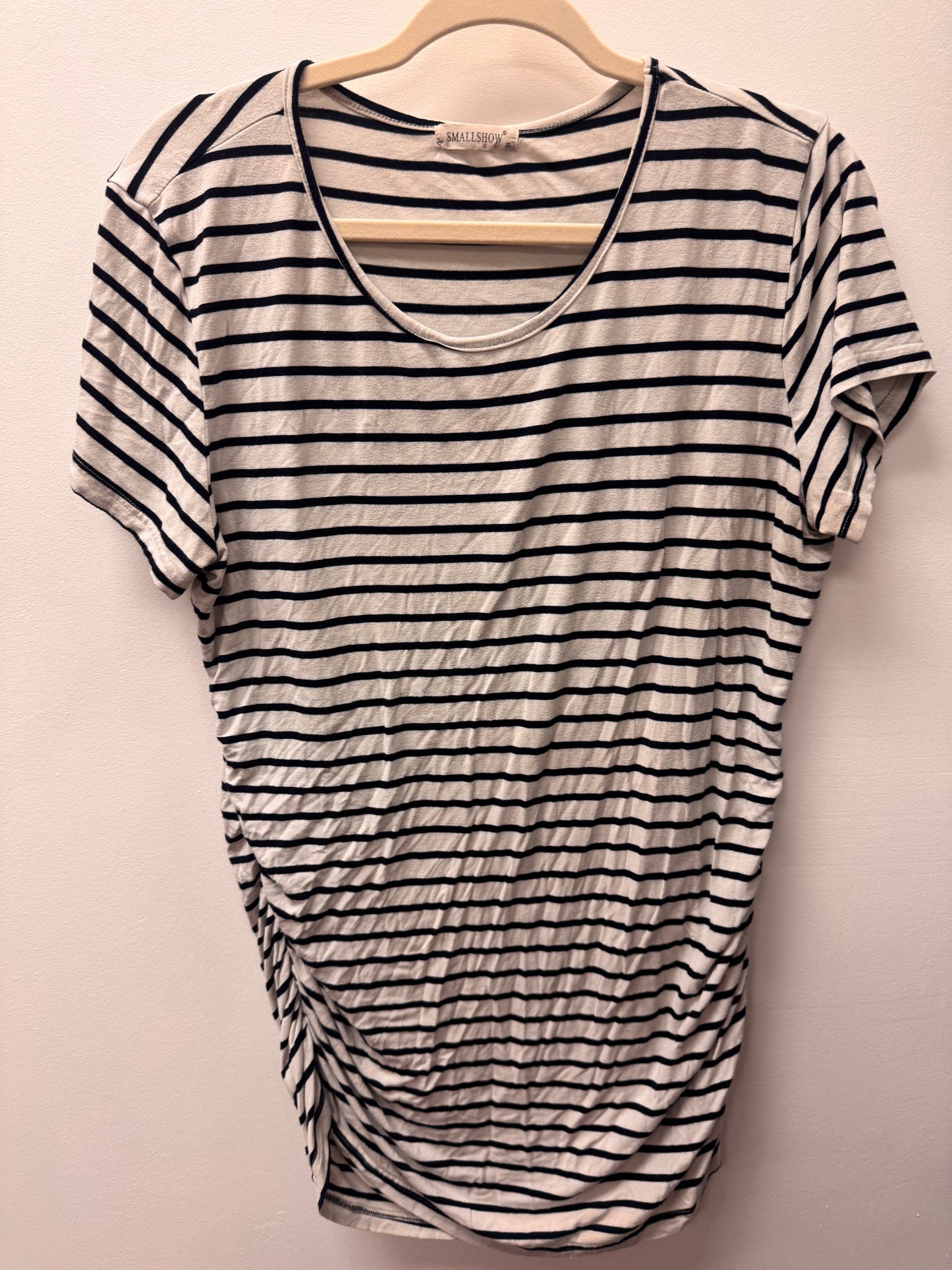 SMALLSHOW STRIPPED MATERNITY SHIRT SIZE XL