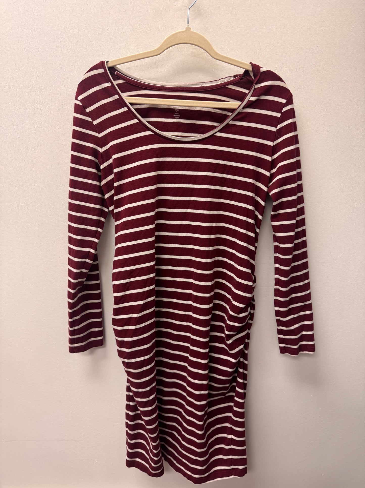 OLD NAVY FITTED MATERNITY DRESS SIZE LARGE