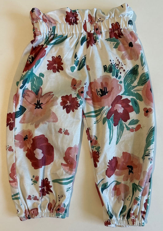 Unknown Brand, Flowery Pants - 9 Months