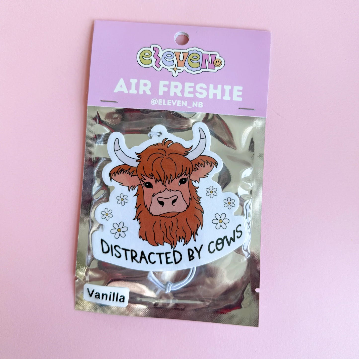 Distracted By Cows Air Freshie Vanilla