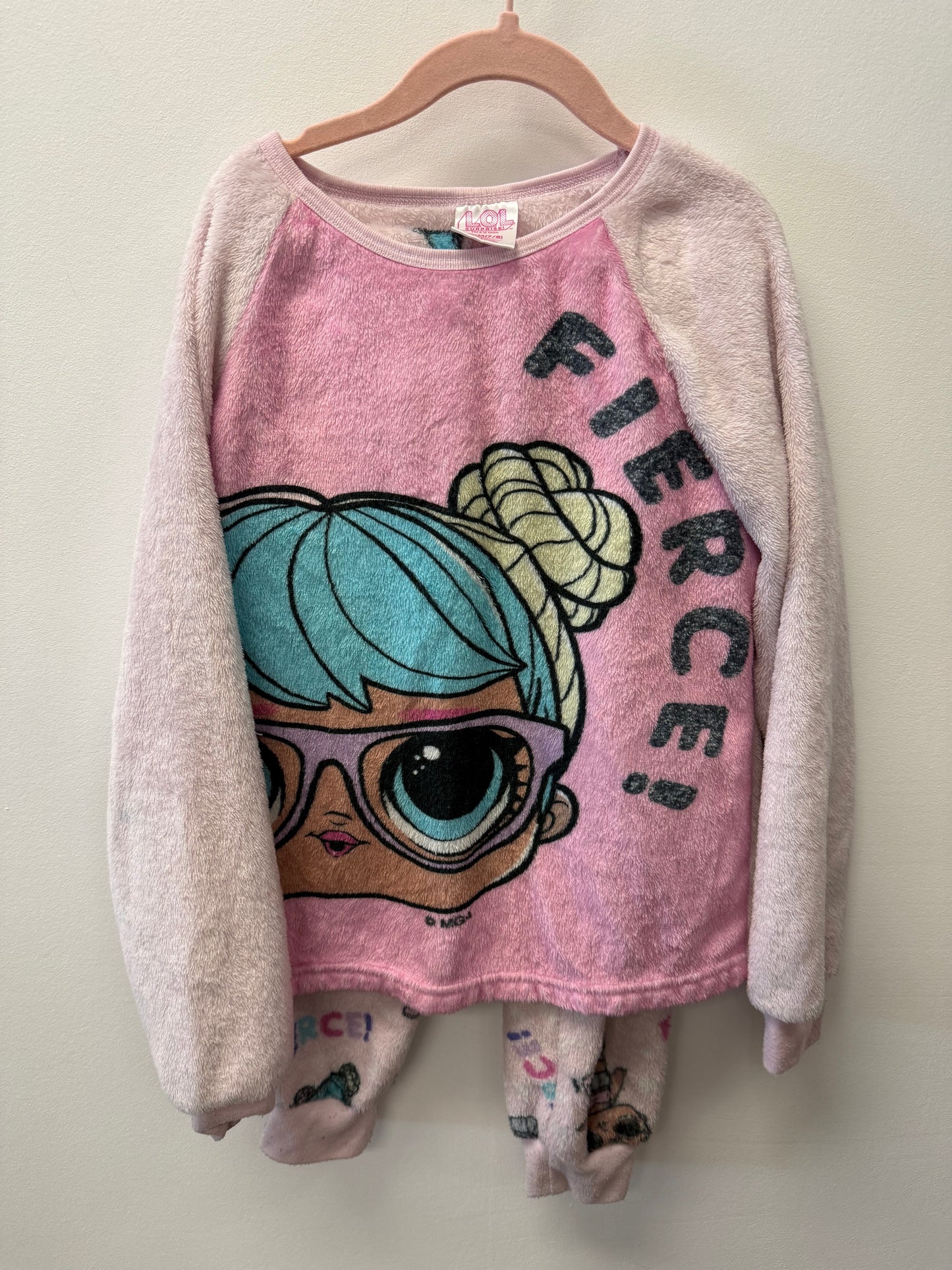 LOL DOLLS FLEECE PJ'S SIZE 7-8