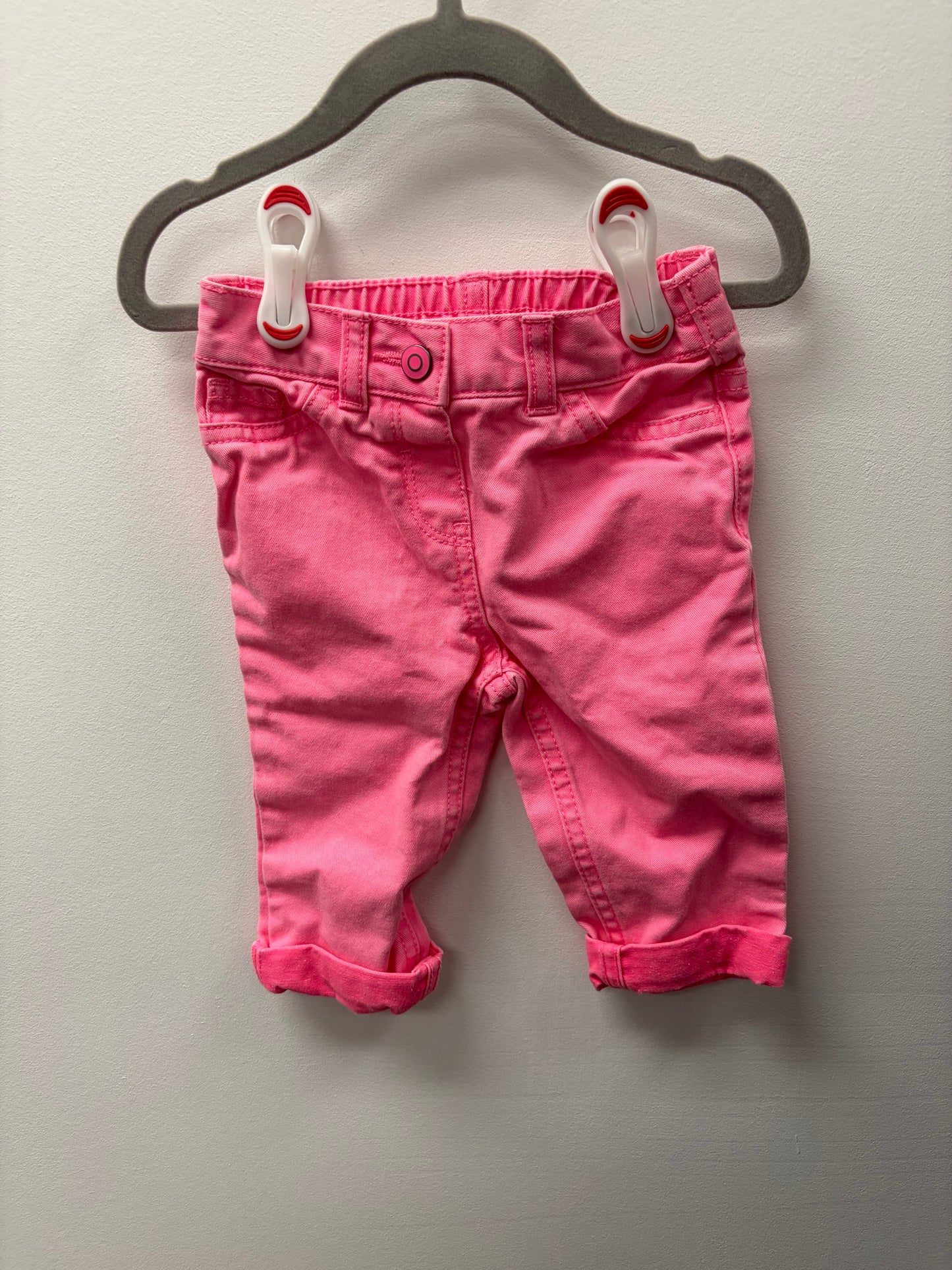 GEORGE PINK JEANS SIZE 6-12M