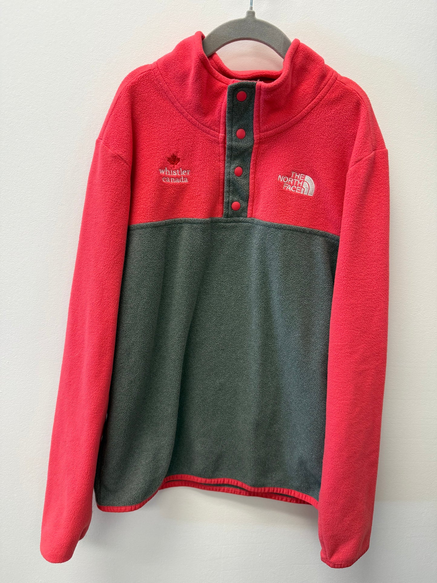 NORTH FACE PINK FLEECE SWEATER SIZE 10-12