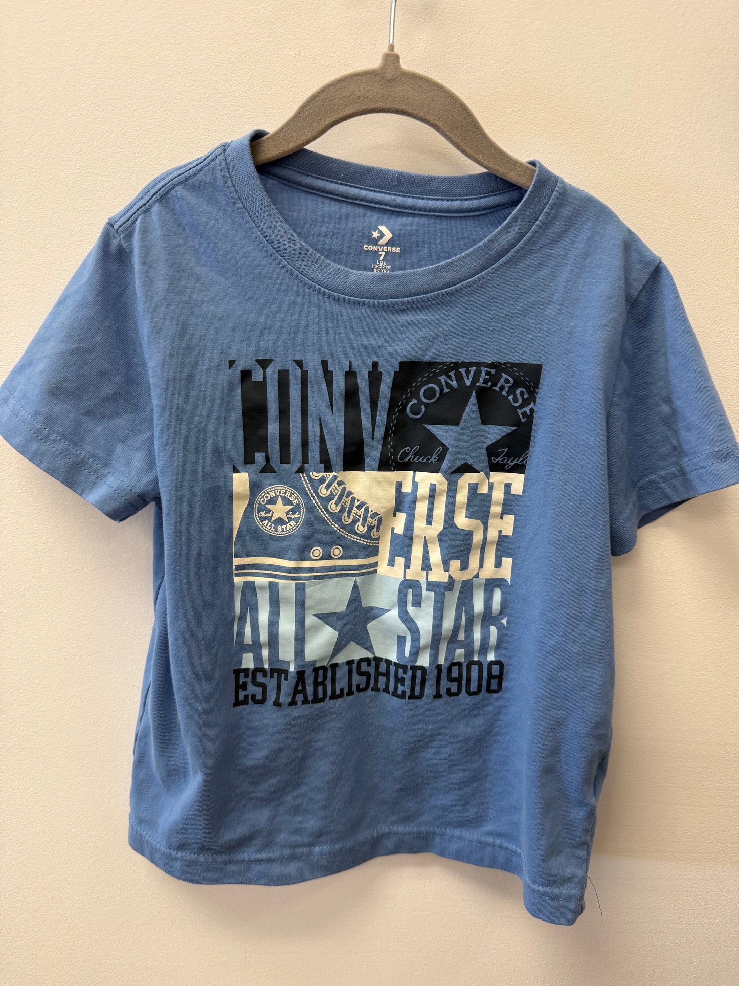CONVERSE BLUE SHIRT SIZE 7