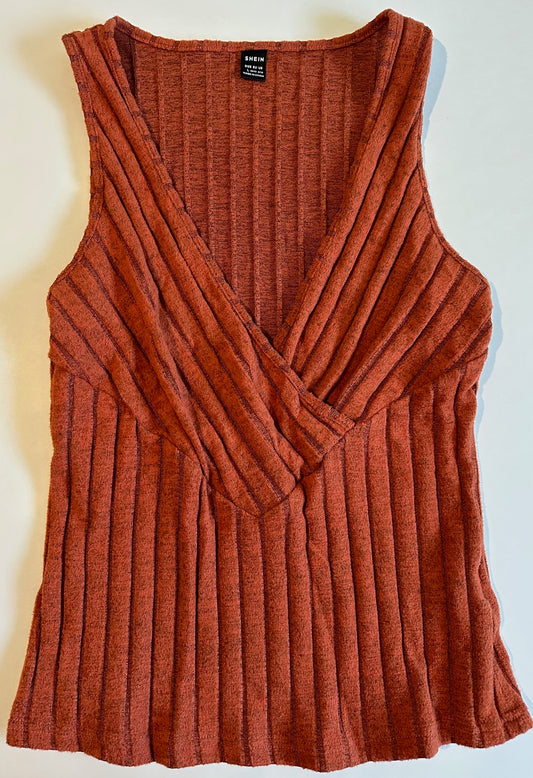 *Adult* Shein, Rust Orange Tank Top - Size Large