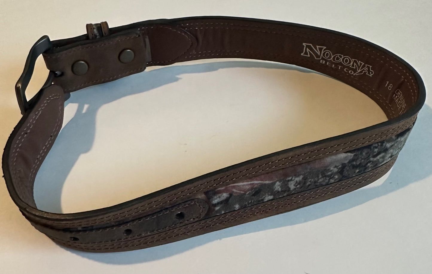 Nocona, Brown and Mossy Oak Belt - 25" Long