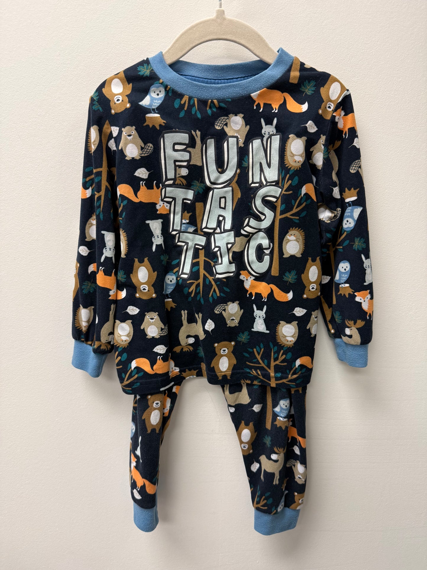 GEORGE WOODLAND CREATURE PJ'S SIZE 3T