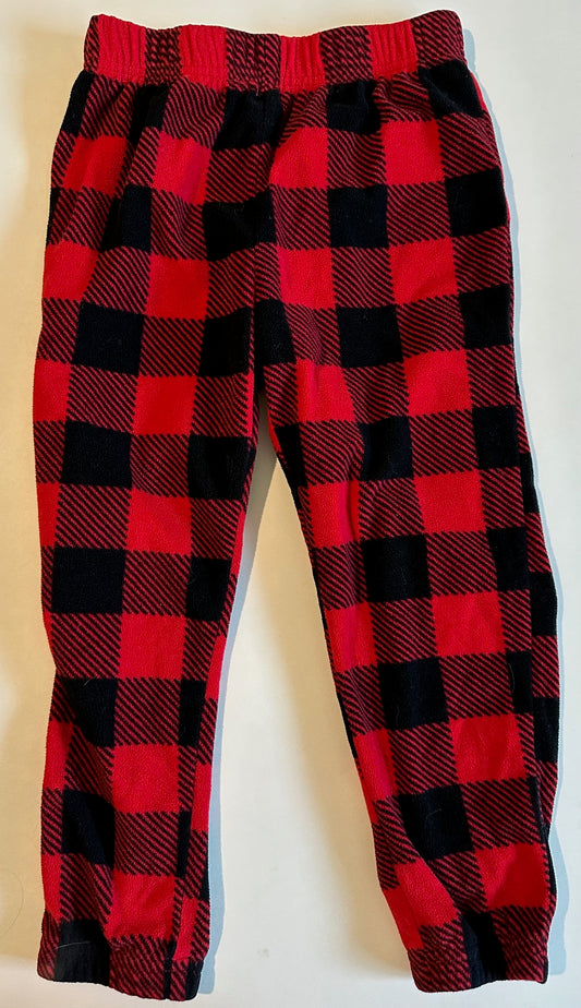 Joe Fresh, Fleece Red and Black Buffalo Plaid Pants - Size 4T