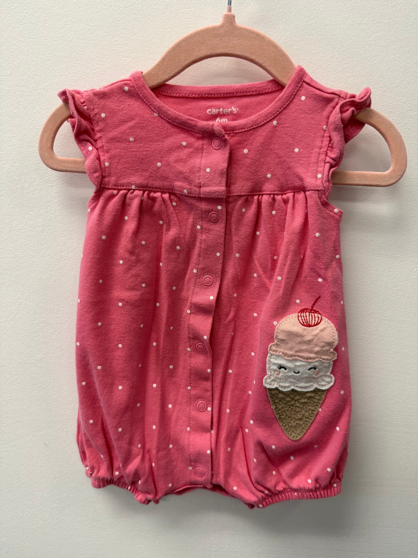 CARTERS ICE CREAM ROMPER SIZE 6M