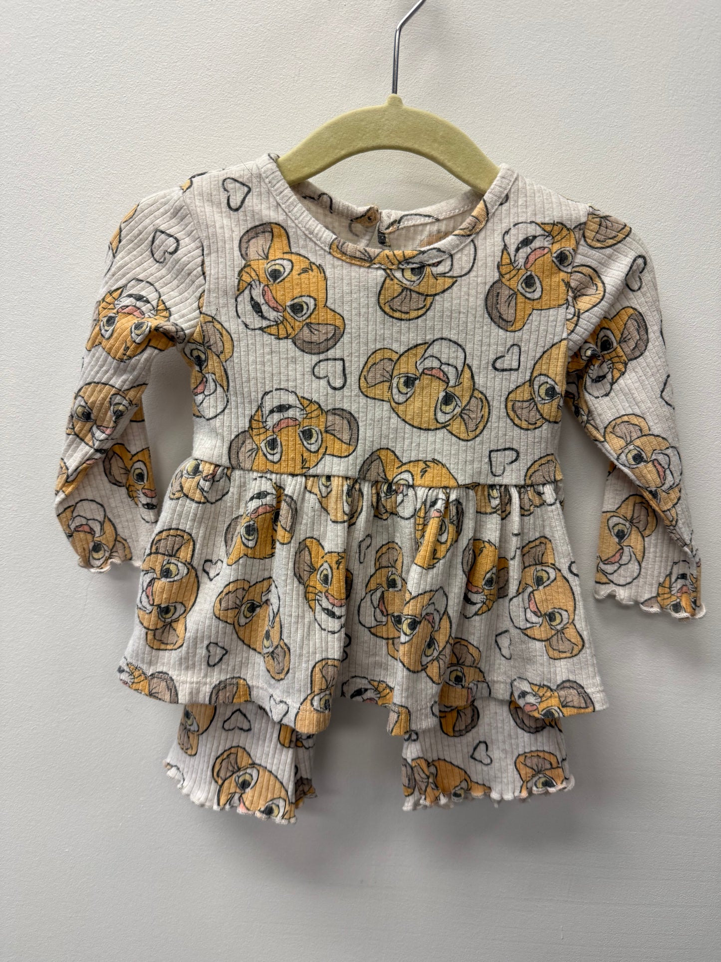 DISNEY BABY FLARE PANTS OUTFIT SIZE 6-9M
