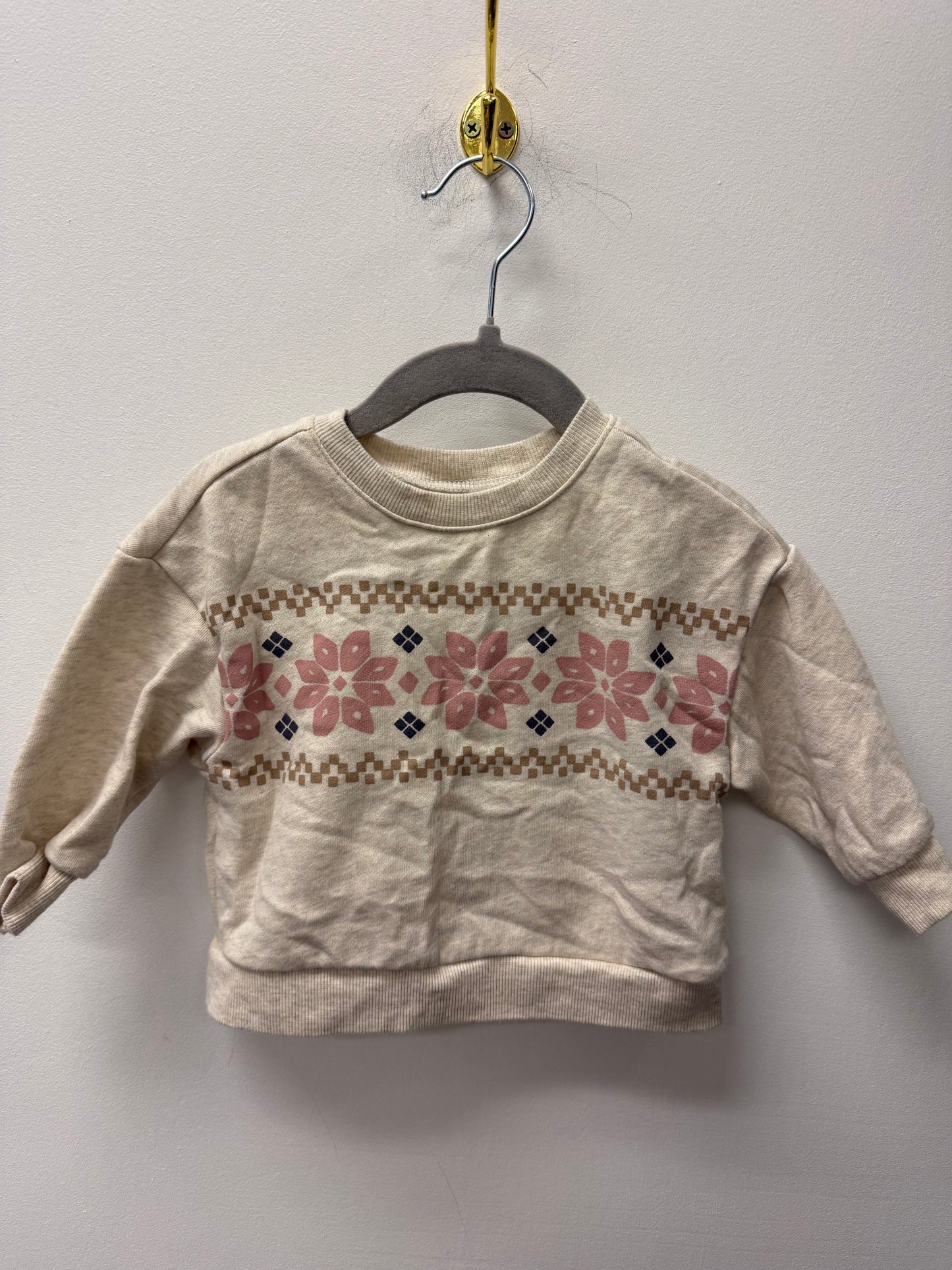 CARTERS SNOWFLAKE CREW SIZE 12M