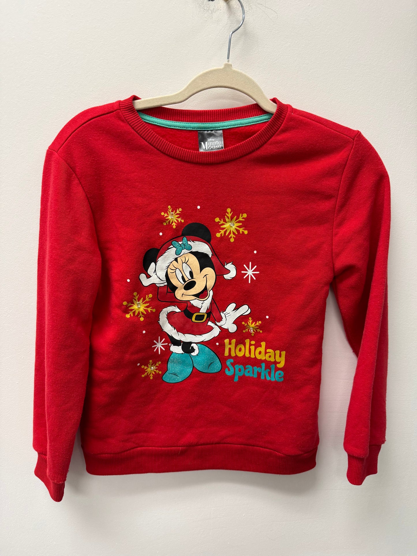 DISNEY CHRISTMAS MINNIE MOUSE CREW SIZE 10-12