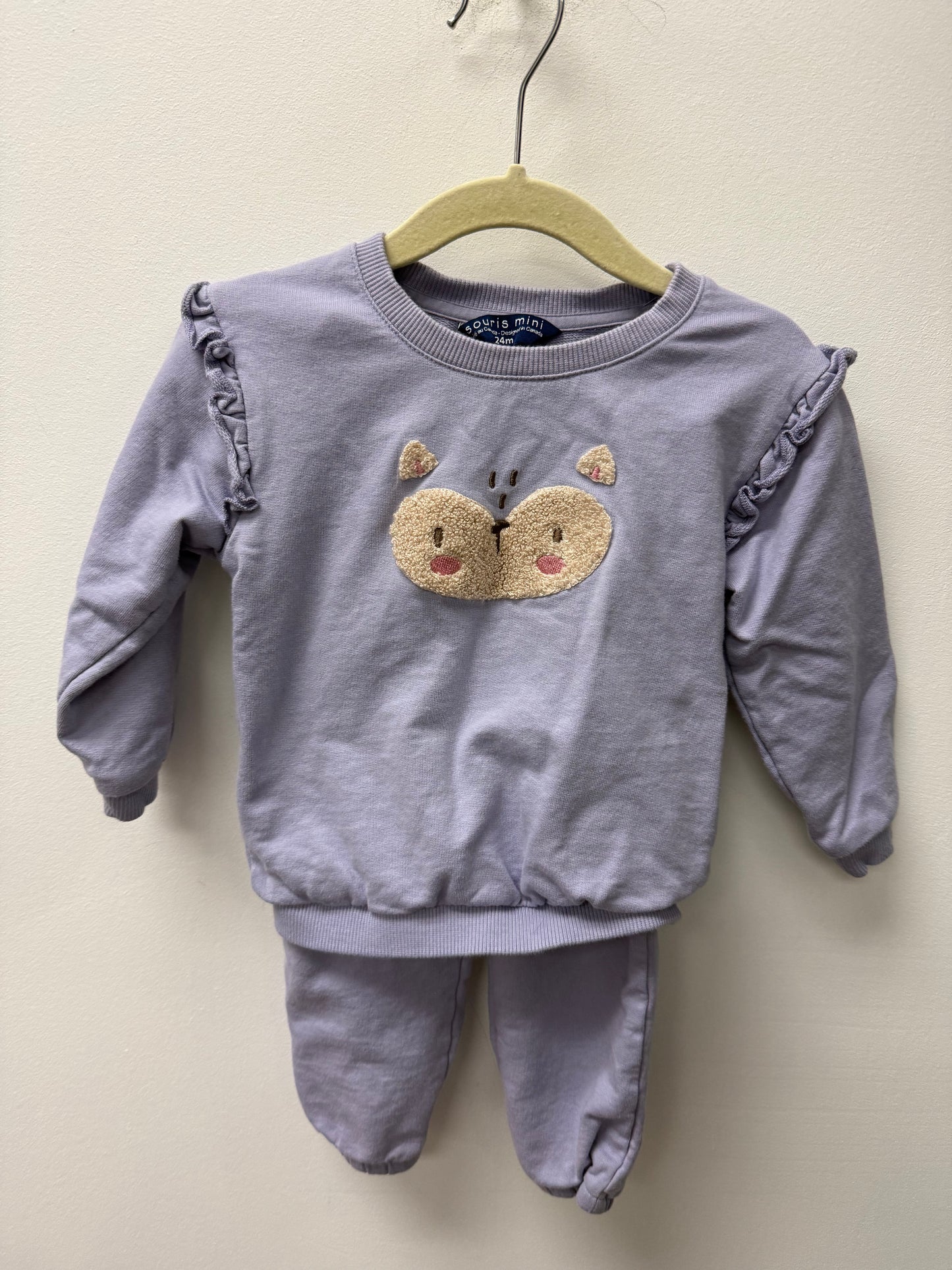 SOURIS MINI PURPLE TRACKSUIT SIZE 24M
