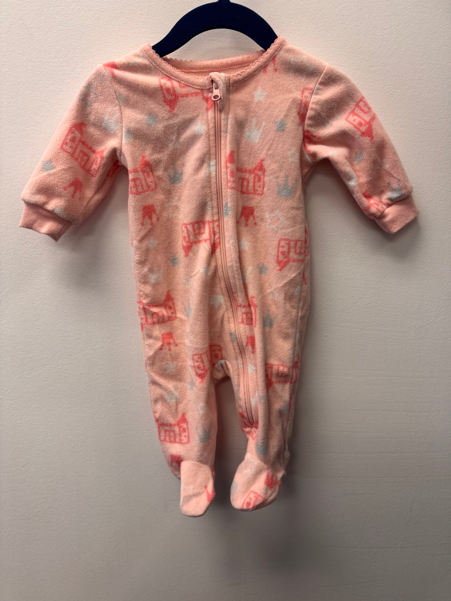 GEORGE FLEECE CASTLE SLEEPER SIZE 0-3M