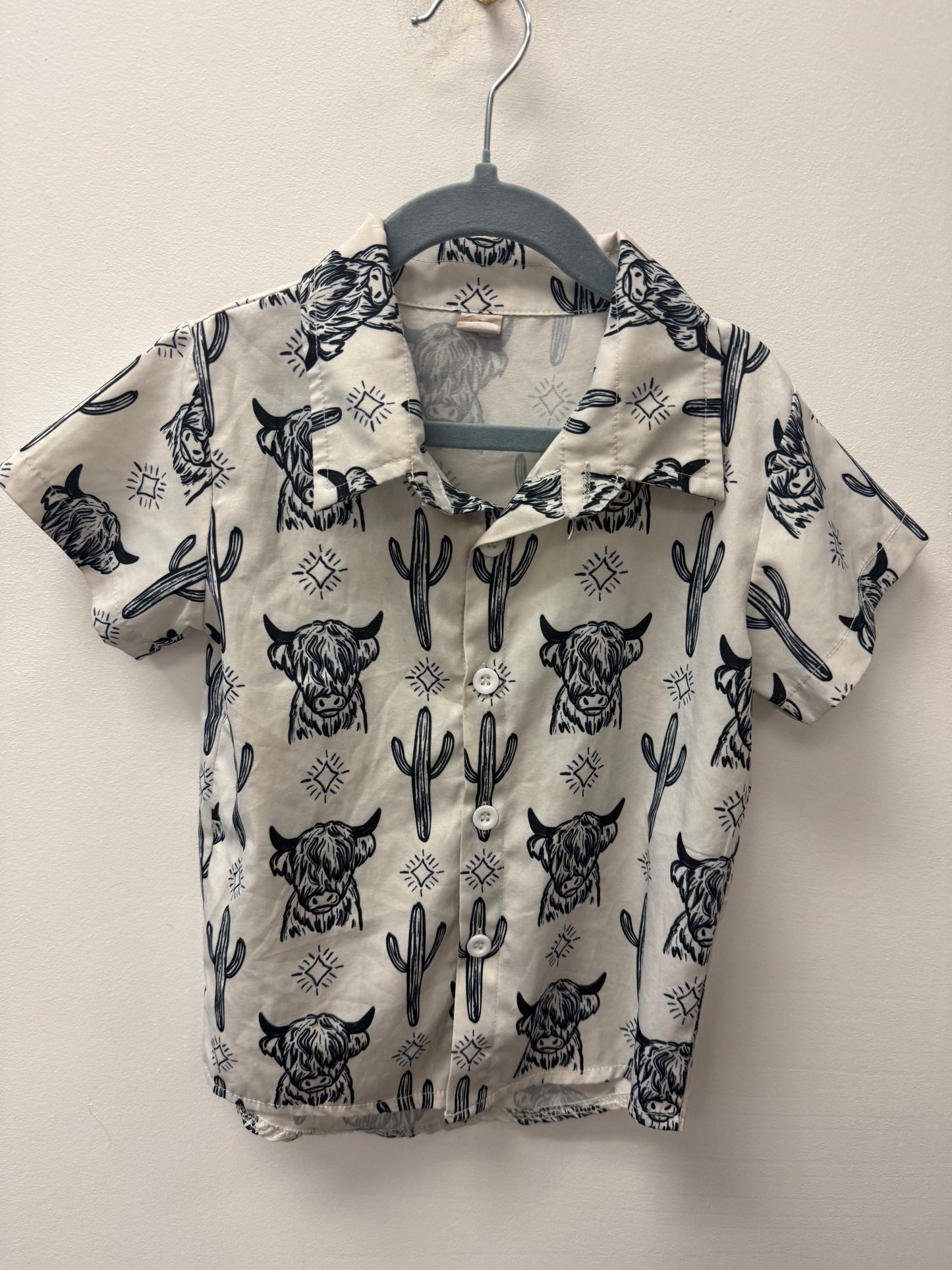 UNKNOWN BRAND WESTERN SHIRT SIZE 6-7