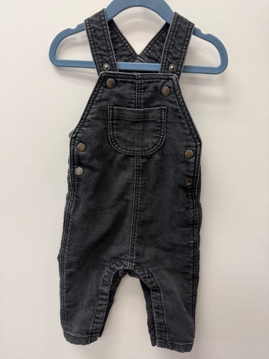 JOE FRESH BLACK OVERALLS SIZE 12-18M