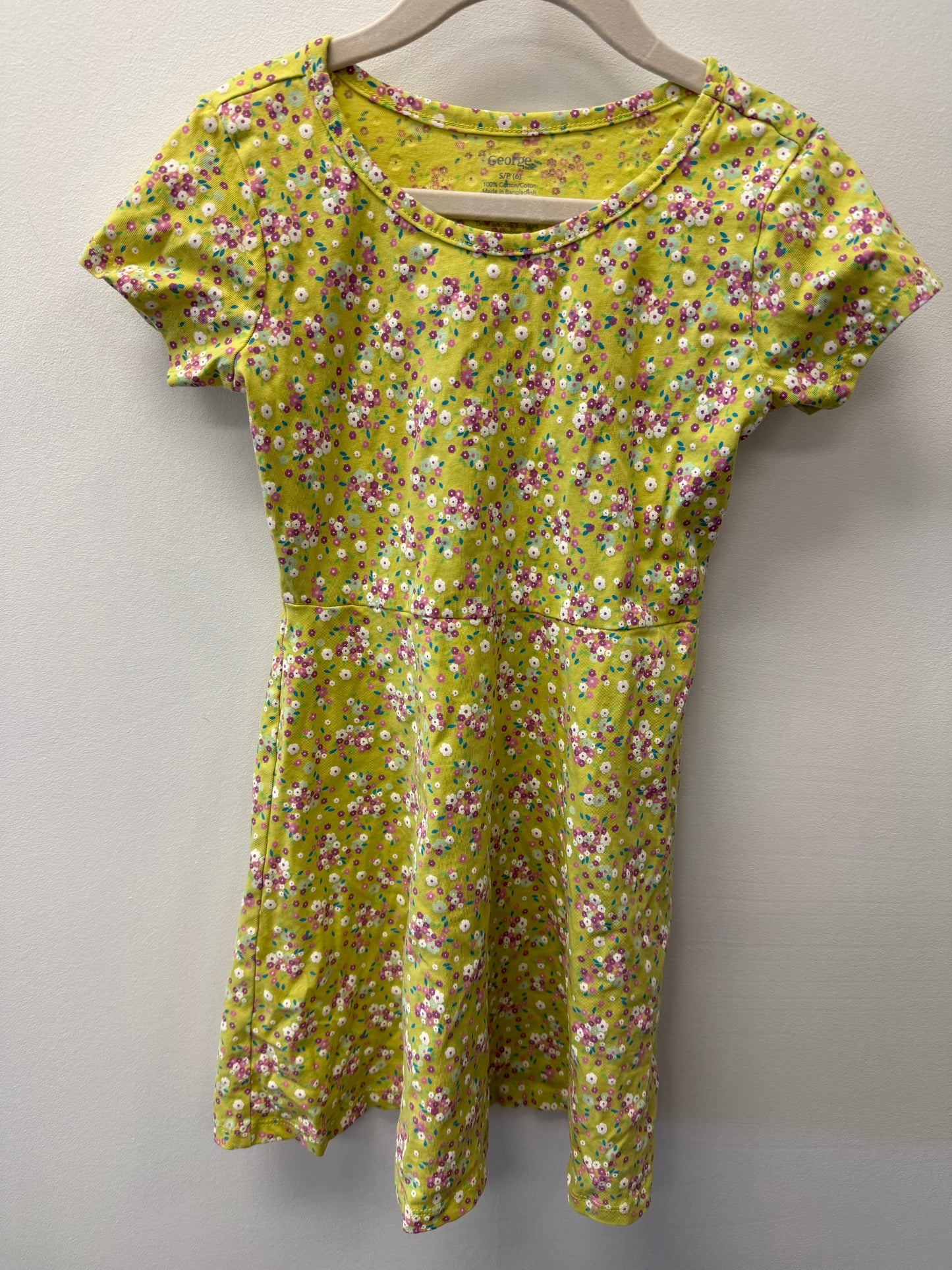 GEORGE GREEN FLORAL DRESS SIZE 6