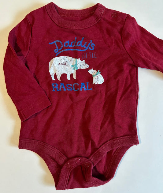 Joe Fresh, "Daddy's Little Rascal" Onesie - 3-6 Months