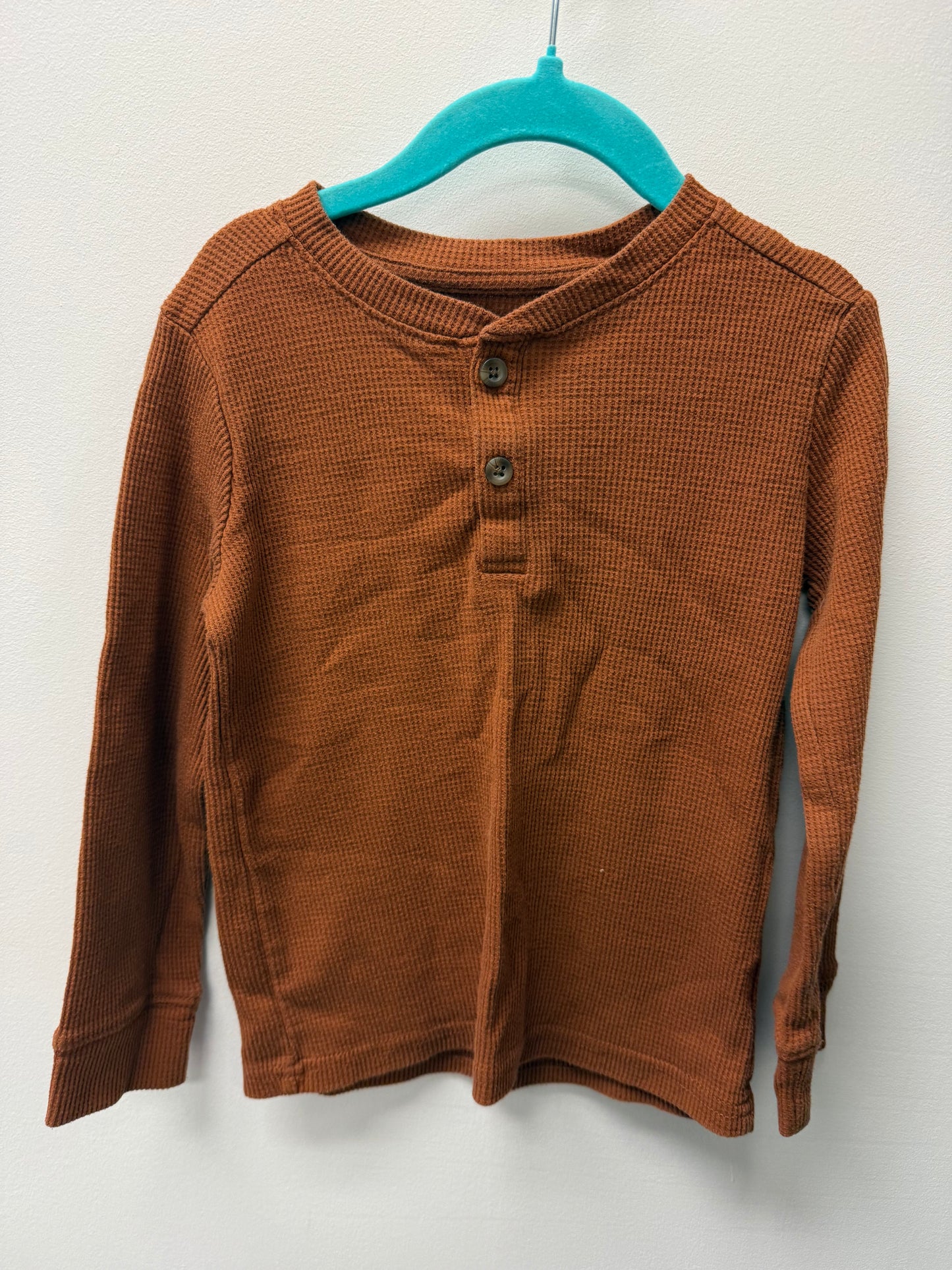 CHILDRENS PLACE BROWN WAFFLE KNIT SHIRT SIZE 4T