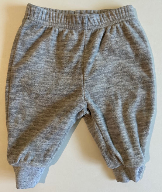 George, Fleece Grey Pants - 0-3 Months