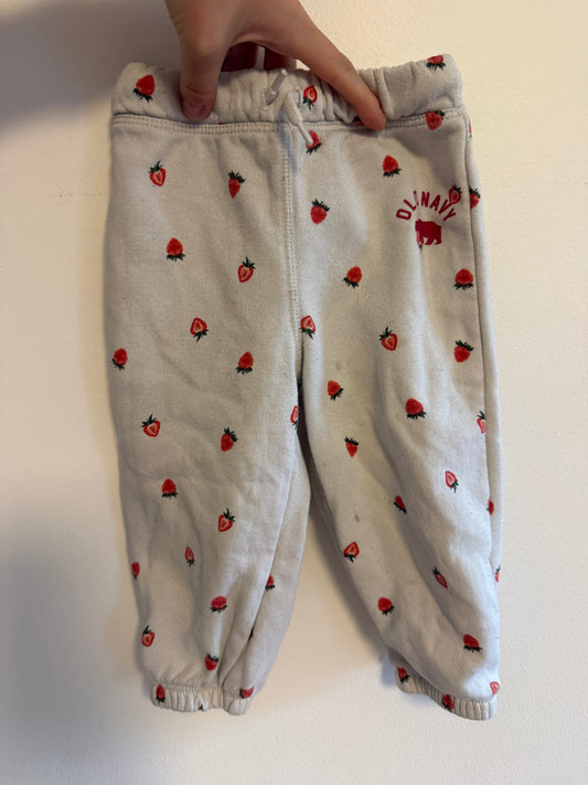OLD NAVY STRAWBERRY PANTS SIZE 12-18M (PLAY)