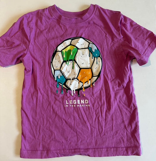 George, Pink "Legend in the Making" Soccer T-Shirt - Size Small (6)