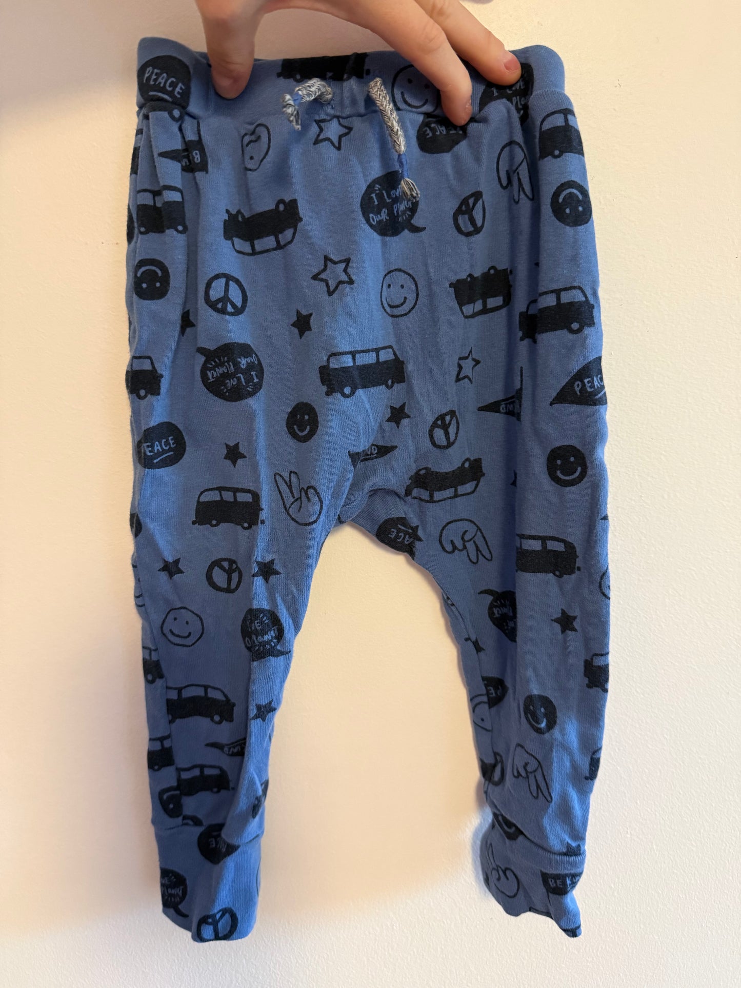 JOE FRESH PEACE SIGN PANTS SIZE 12-18M