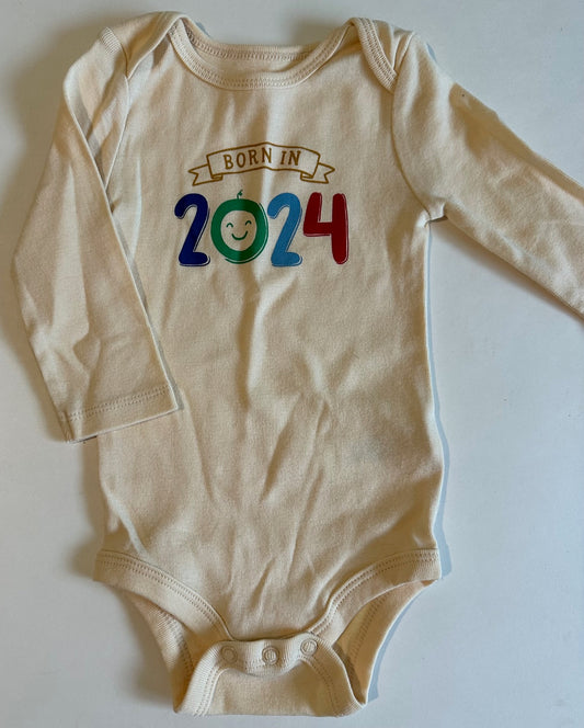 Joe Fresh, "Born in 2024" Onesie - 3-6 Months