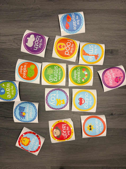 NEW "FIRSTS" MILESTONE STICKERS
