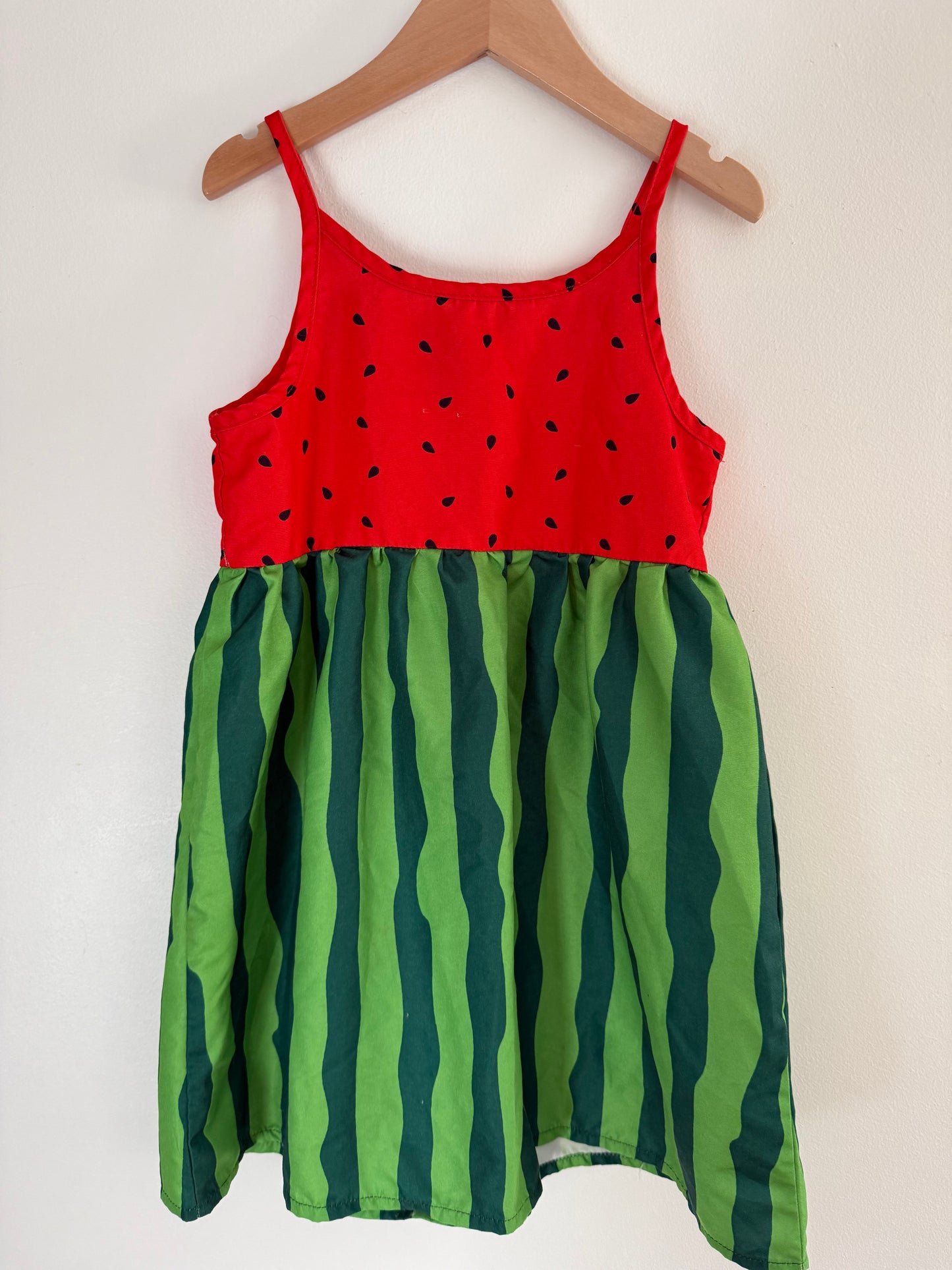 UNKNOWN BRAND WATERMELON DRESS SIZE 6-7