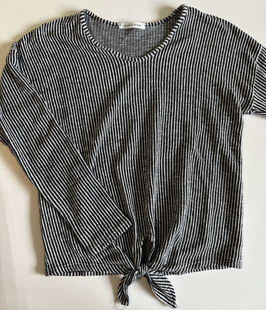 *Play* *Adult* Caution to the Wind, Black and White Shirt - Size Small