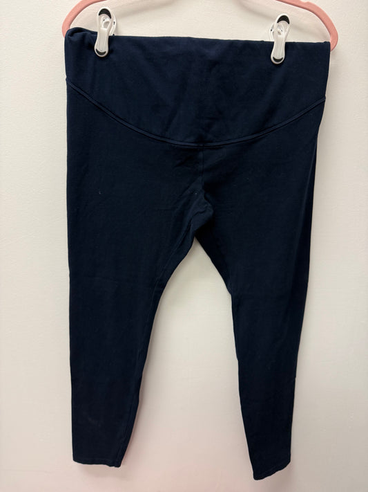PAISLEY SKY NAVY BLUE MATERNITY LEGGINGS SIZE LARGE