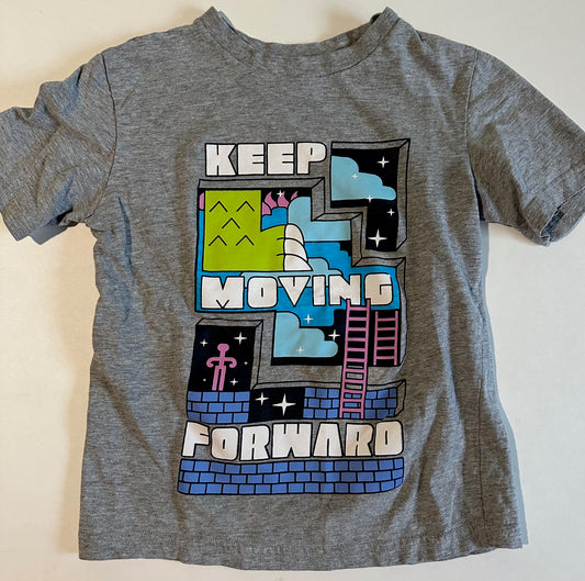 George, Grey "Keep Moving Forward" T-Shirt - Size Small (6)