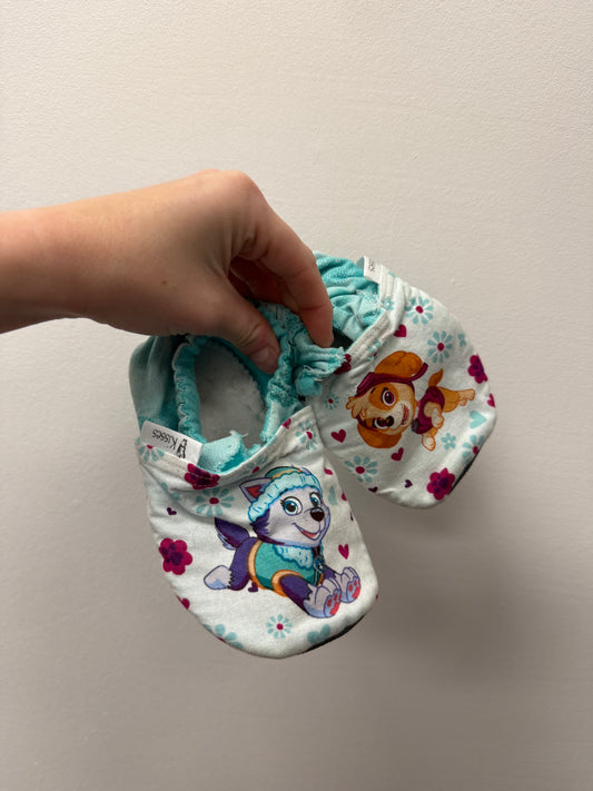 HANDMADE PAW PATROL SLIPPERS ROUGHLY SIZE 7-8