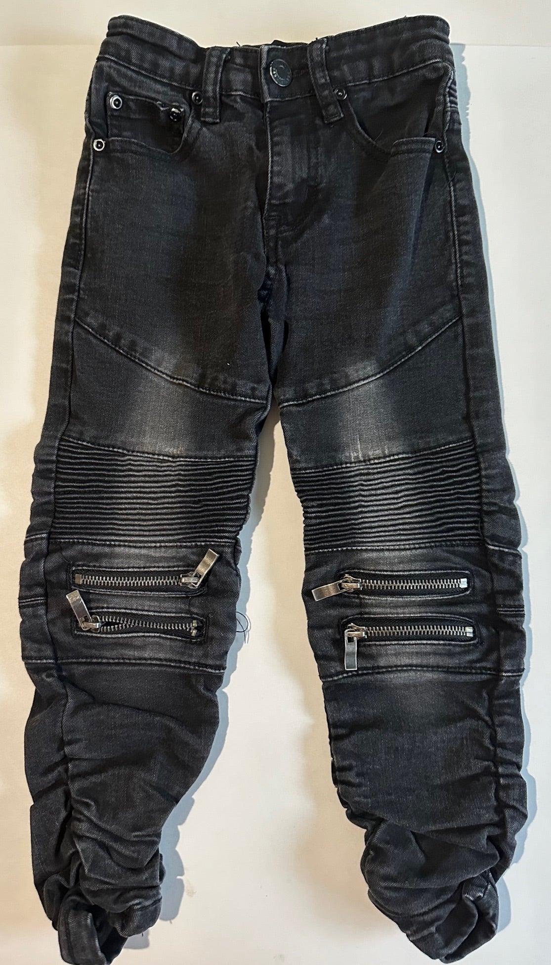 Urban ID, Black Jeans with Zipper Knees - Size 6