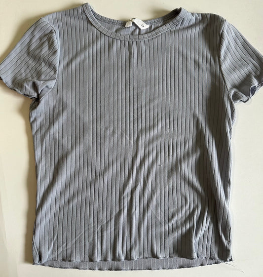 *Play* *Adult* Bluenotes, Pale Dusty Purple Ribbed T-Shirt - Size Small