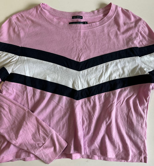 *Adult* Abercrombie & Fitch, Pink, White, and Black Shirt - Size Small