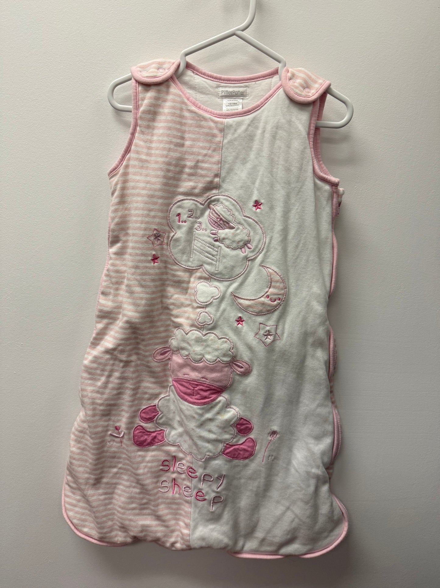 PITTER PATTER SLEEPSACK SIZE 12-18M