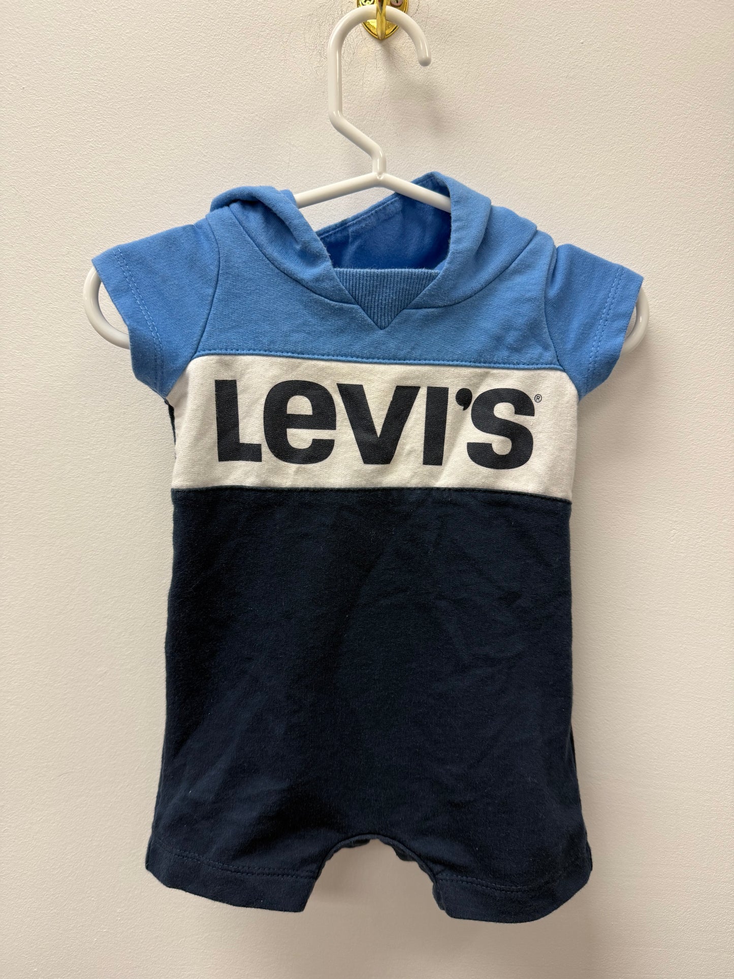 LEVI HOODED ROMPER SIZE 3M