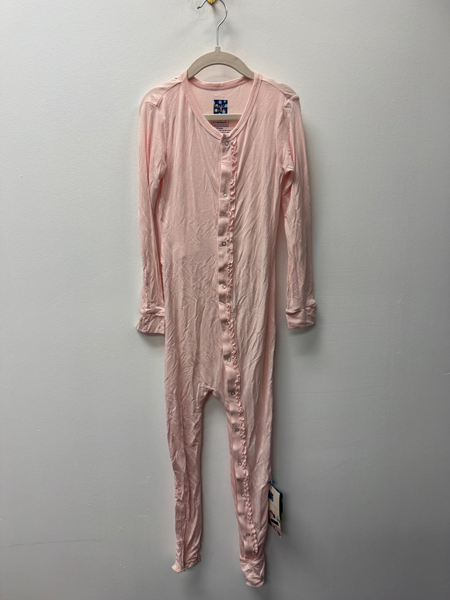 NEW KICKEE PANTS RUFFLE SLEEPER SIZE 8