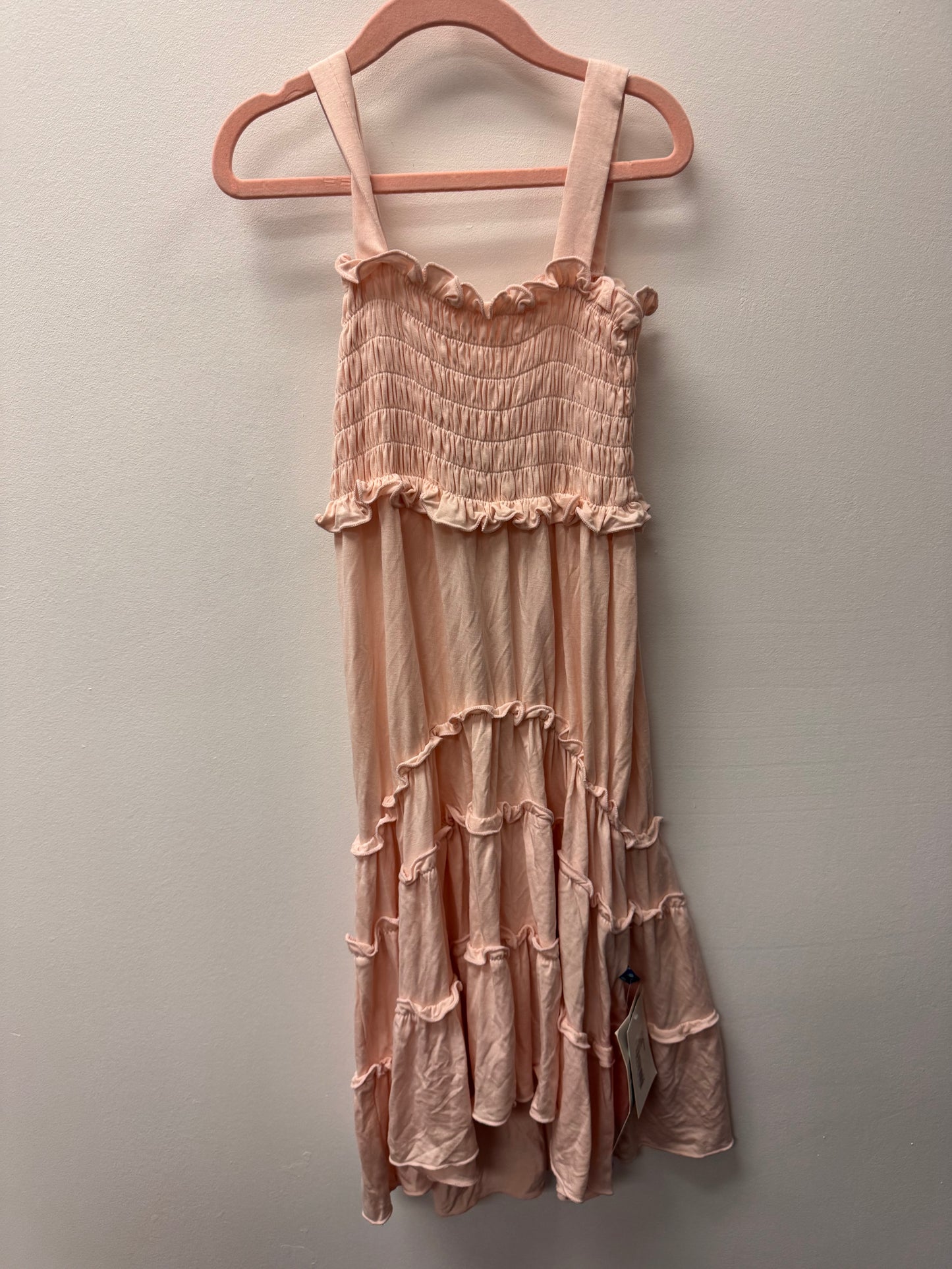 NEW KICKEE PANTS PINK RUFFLE DRESS SIZE 6-8